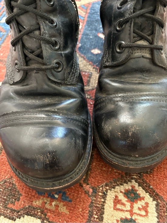 Corcoran Paratrooper Vintage Black Leather Lace-Up side Zip combat Boots 9.5 main image 8